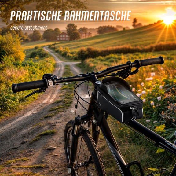 ONEFLOW Rahmentasche Fahrrad Wasserdicht mit Handy Fach – Tour – Weiteres Produktbild 2 ONEFLOW Rahmentasche Fahrrad Wasserdicht mit Handy Fach – Tour – Weiteres Produktbild 2