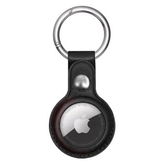 moex Apple AirTag Hülle aus PU Leder mit Schlüsselanhänger – TrackLoop – Schwarz moex Apple AirTag Hülle aus PU Leder mit Schlüsselanhänger – TrackLoop – Schwarz