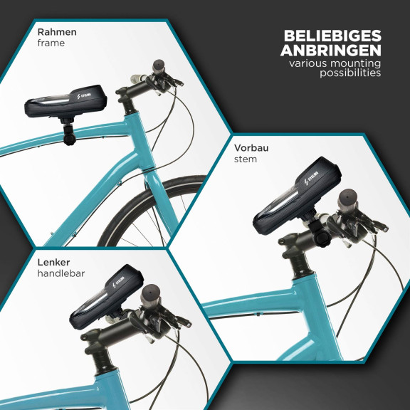 ONEFLOW Lenkertasche Fahrrad Wasserdicht mit Schnellentnahme – Trip QR – Weiteres Produktbild 3 ONEFLOW Lenkertasche Fahrrad Wasserdicht mit Schnellentnahme – Trip QR – Weiteres Produktbild 3