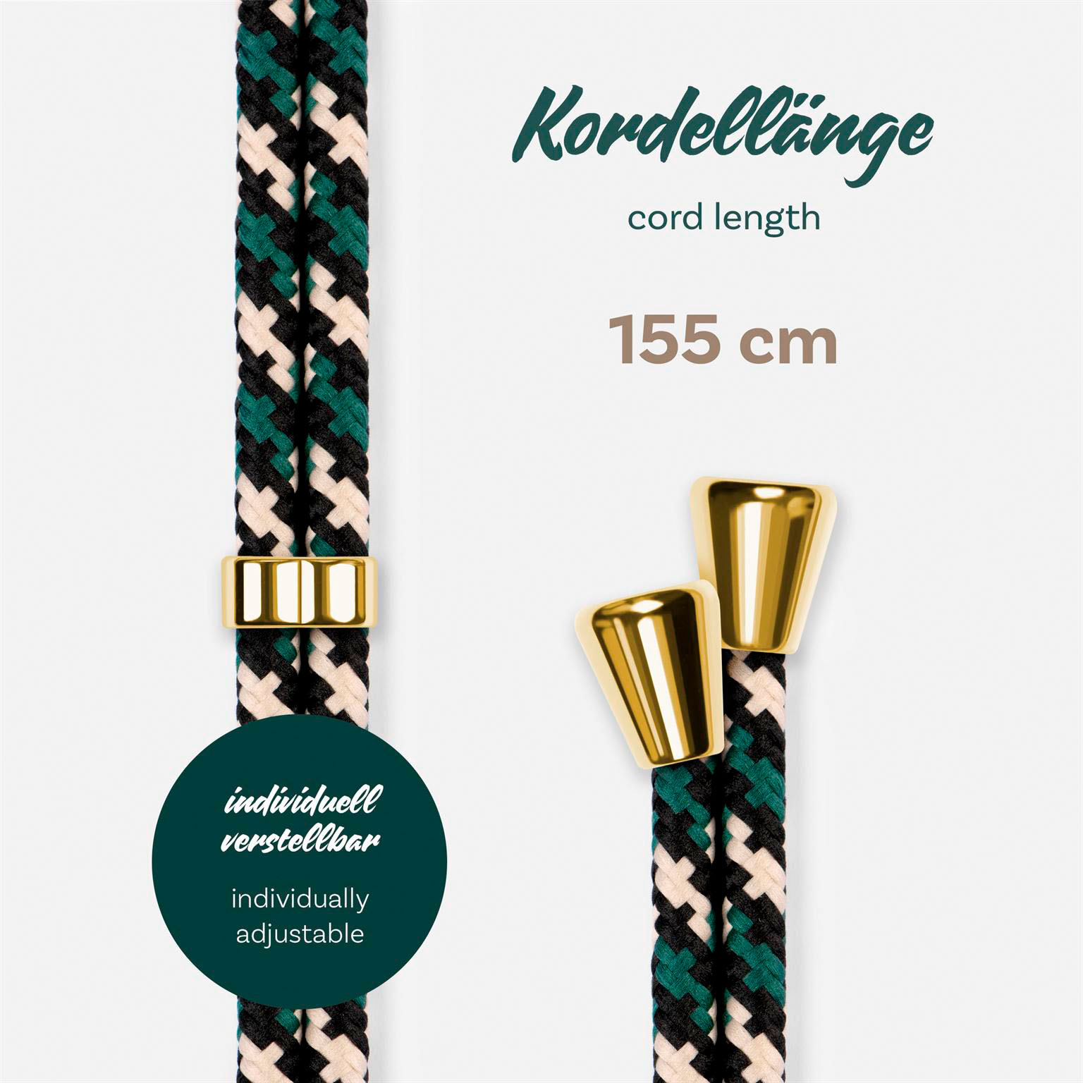 ONEFLOW Handykette Stoff Wechselband für Hüllen mit Band – Twist Cord – Weiteres Produktbild 5