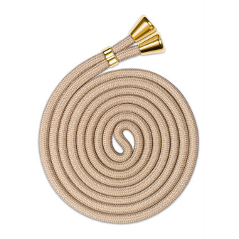 ONEFLOW Handykette Stoff Wechselband für Hüllen mit Band – Twist Cord – GOLDEN COAST (GOLD BEIGE)