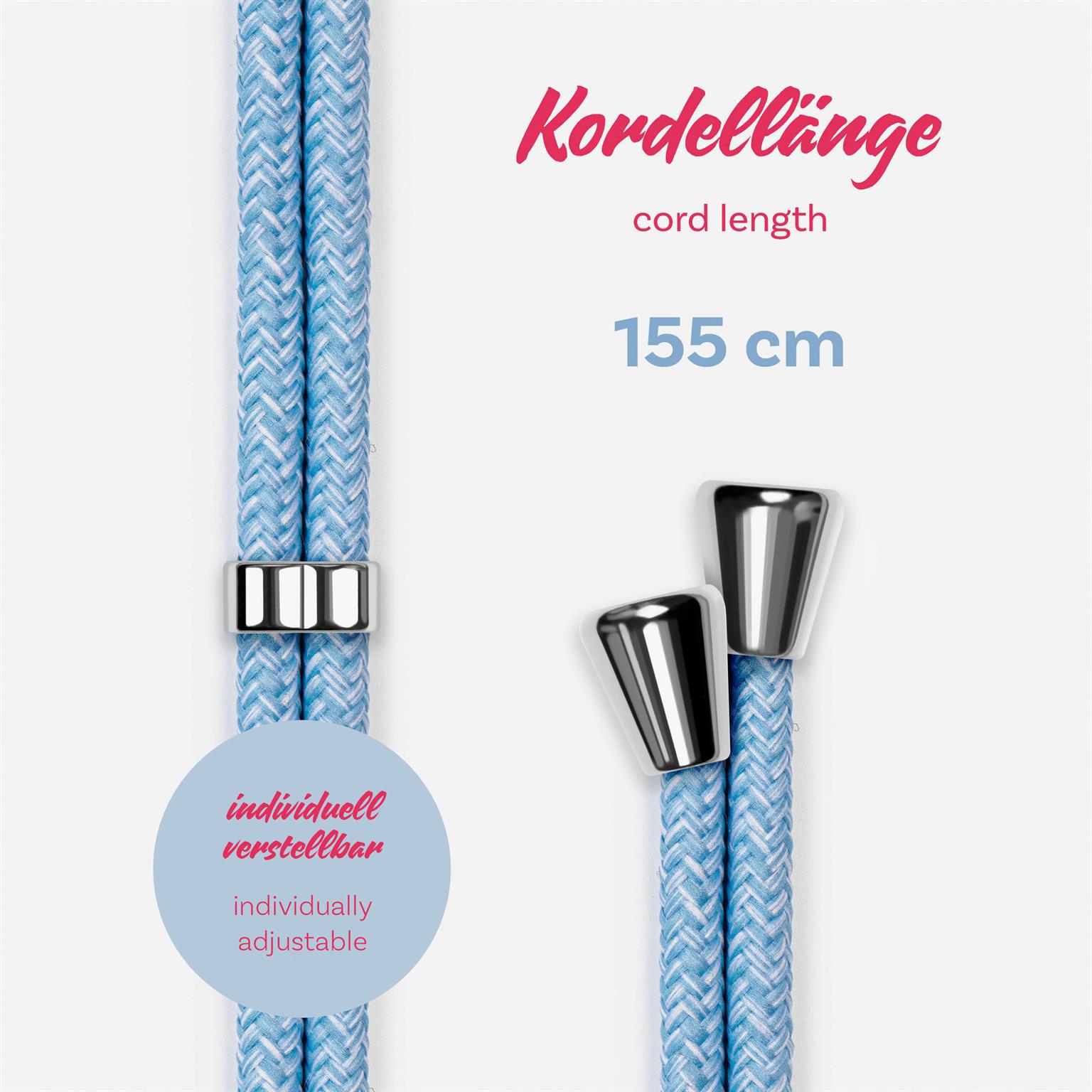 ONEFLOW Handykette Stoff Wechselband für Hüllen mit Band – Twist Cord – Weiteres Produktbild 4