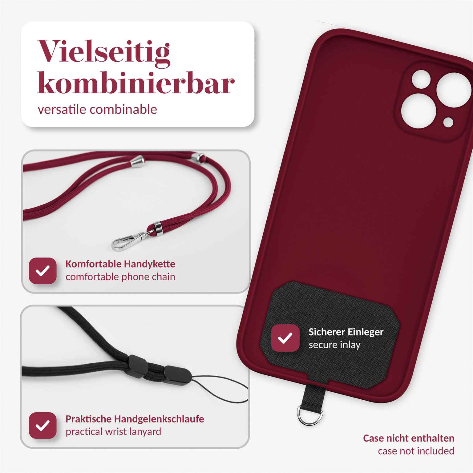moex Unleash Motorola Moto G55 5G Handykette mit Einleger – Weiteres Produktbild 2