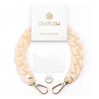 ONEFLOW Universal Handyanhänger Schlaufe – Chainless Urban Chain Wristlet – Peach Sorbet