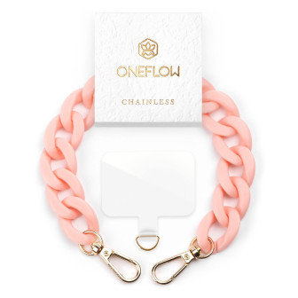 ONEFLOW Universal Handyanhänger Schlaufe – Chainless Urban Chain Wristlet – Soft Pink