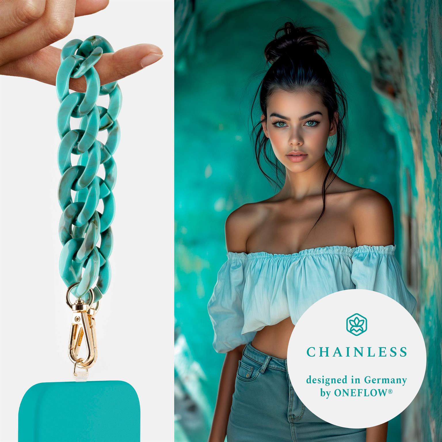 ONEFLOW Universal Handyanhänger Schlaufe – Chainless Urban Chain Wristlet – Weiteres Produktbild 3 ONEFLOW Universal Handyanhänger Schlaufe – Chainless Urban Chain Wristlet – Weiteres Produktbild 3