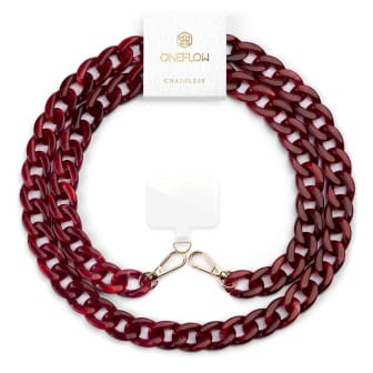 ONEFLOW Universal Handykette mit Einleger Pad – Chainless Urban Chain – Sunset Red ONEFLOW Universal Handykette mit Einleger Pad – Chainless Urban Chain – Sunset Red