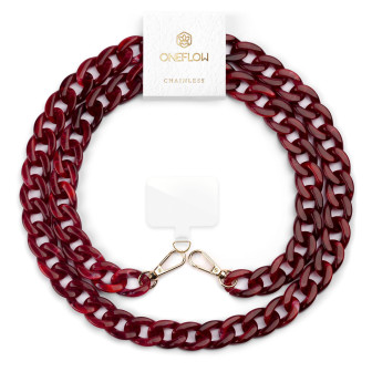ONEFLOW ONEFLOW Universal Handykette mit Einleger Pad – Chainless Urban Chain – Sunset Red