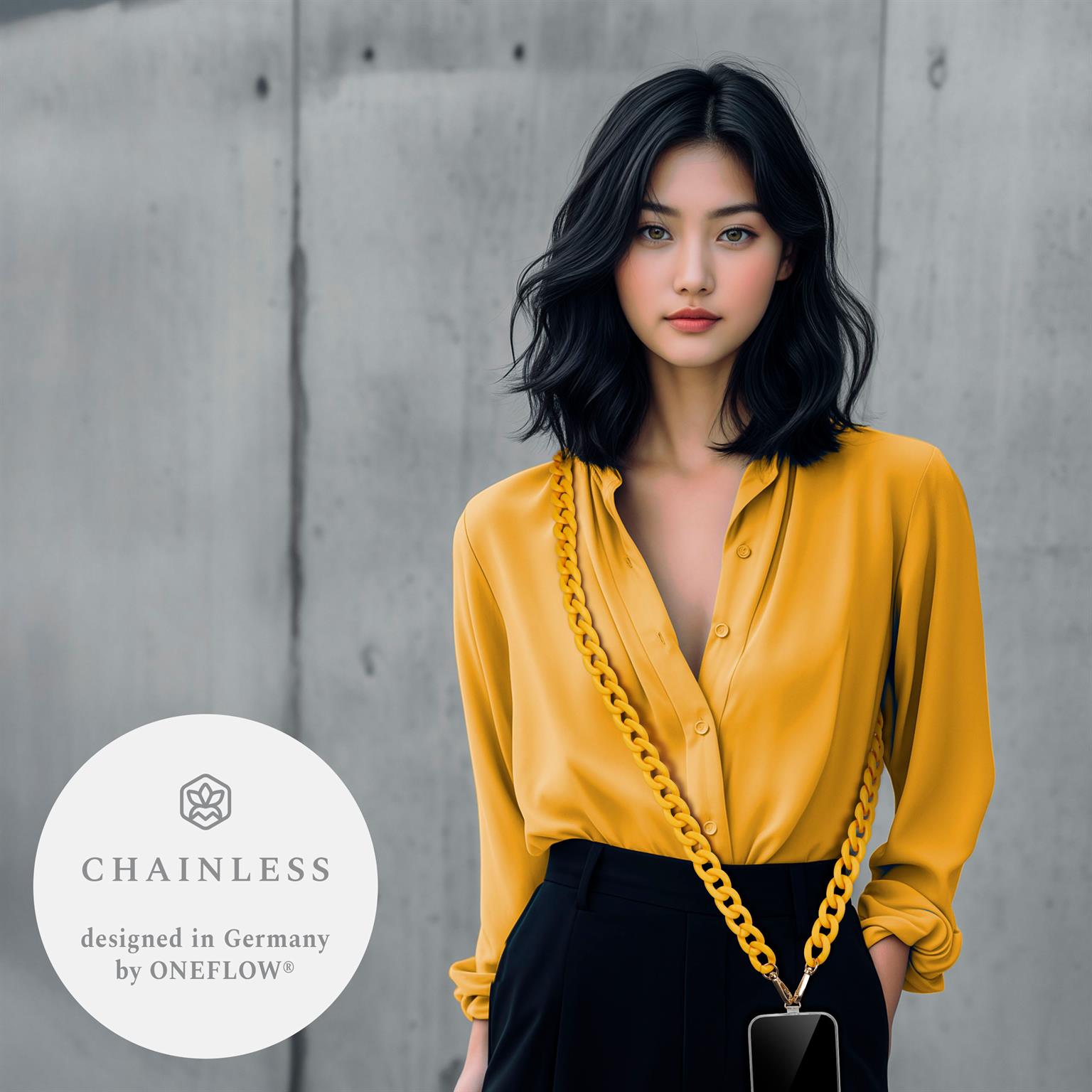 ONEFLOW Universal Handykette mit Einleger Pad – Chainless Urban Chain – Weiteres Produktbild 3 ONEFLOW Universal Handykette mit Einleger Pad – Chainless Urban Chain – Weiteres Produktbild 3