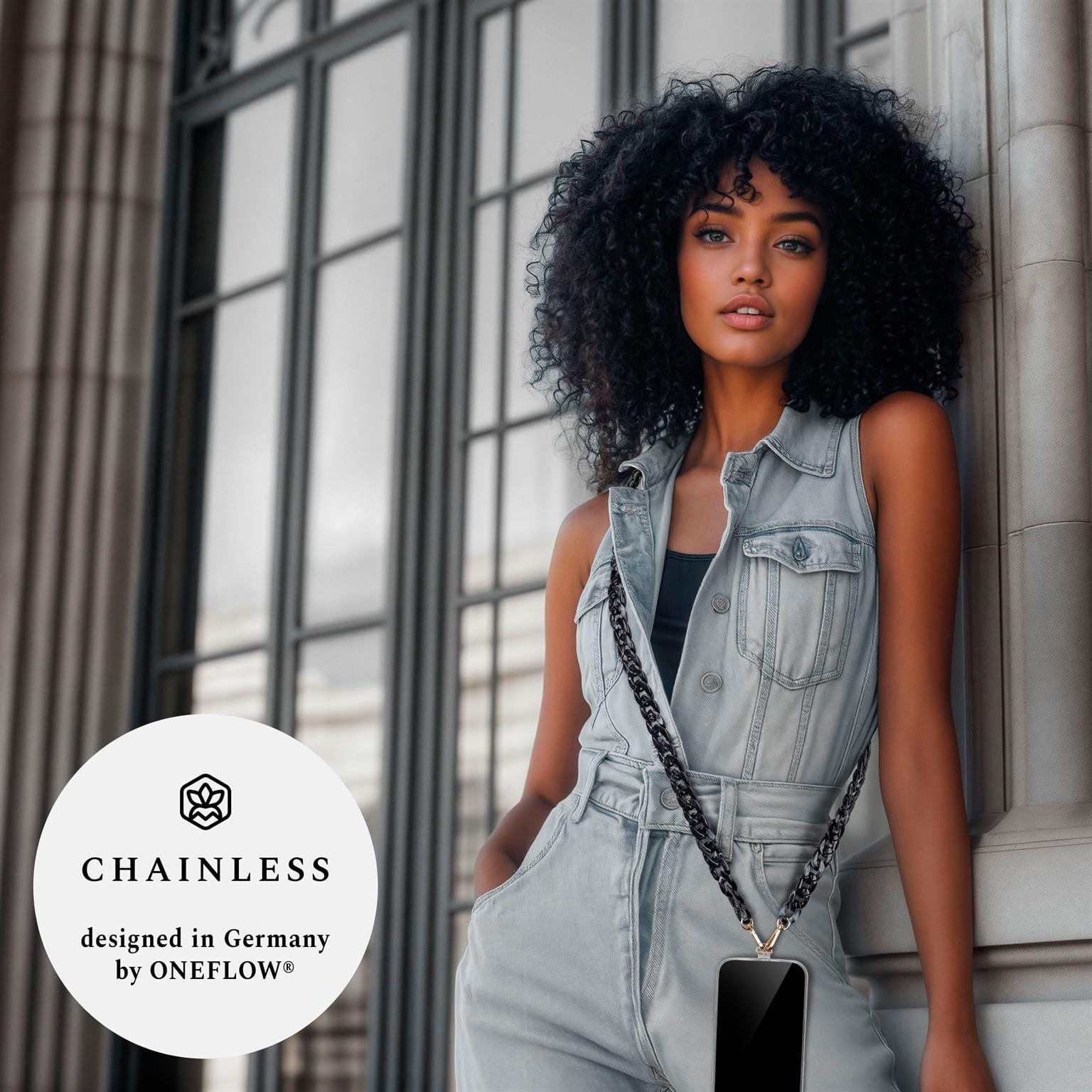 ONEFLOW Universal Handykette mit Einleger Pad – Chainless Urban Chain – Weiteres Produktbild 3 ONEFLOW Universal Handykette mit Einleger Pad – Chainless Urban Chain – Weiteres Produktbild 3