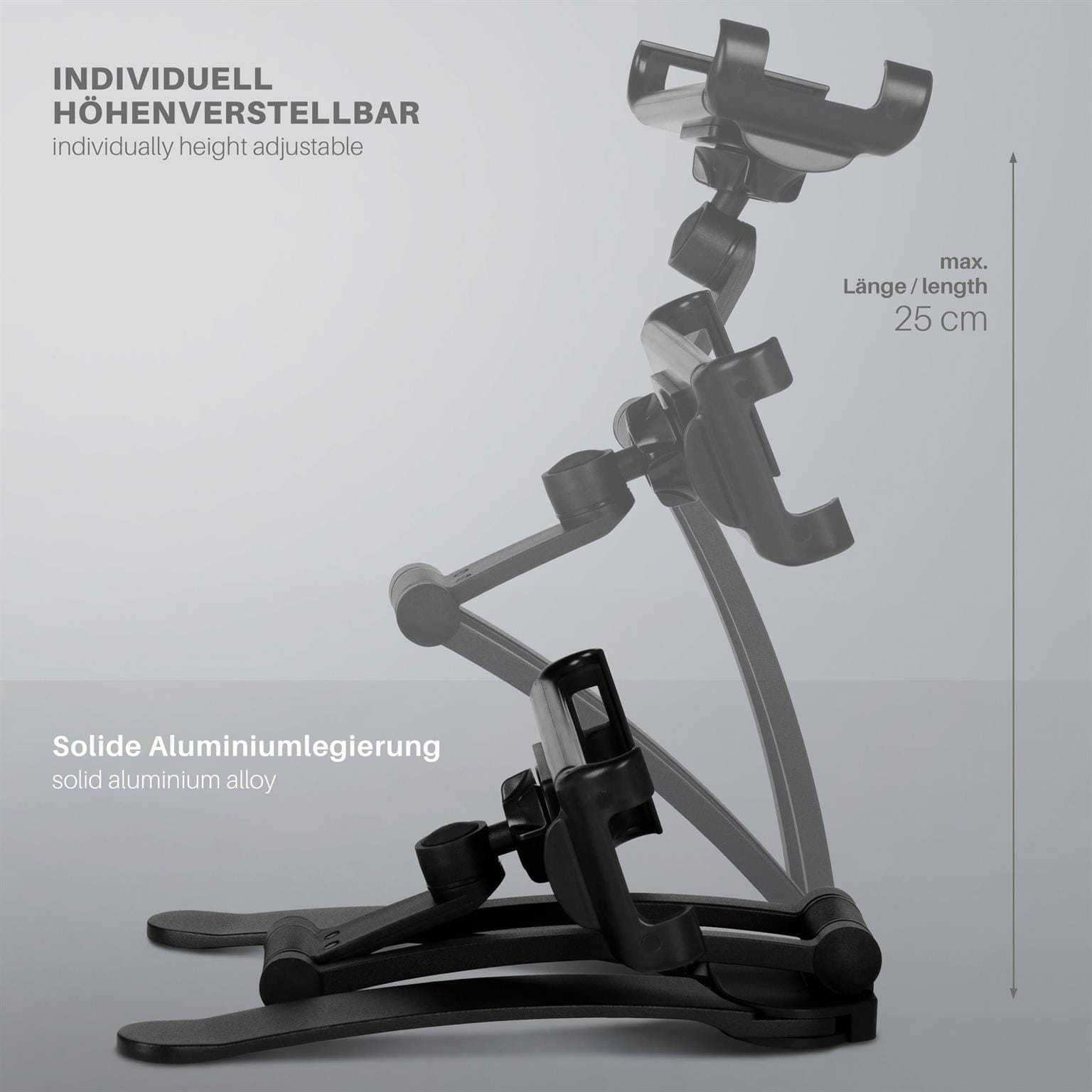 moex Tablet-Ständer mit Wandhalterung, höhenverstellbar – View Mount – Weiteres Produktbild 4 moex Tablet-Ständer mit Wandhalterung, höhenverstellbar – View Mount – Weiteres Produktbild 4
