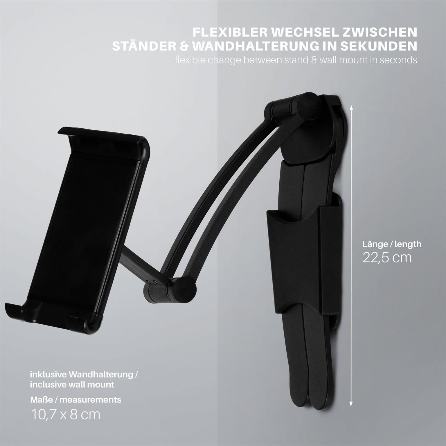 moex Tablet-Ständer mit Wandhalterung, höhenverstellbar – View Mount – Weiteres Produktbild 5 moex Tablet-Ständer mit Wandhalterung, höhenverstellbar – View Mount – Weiteres Produktbild 5