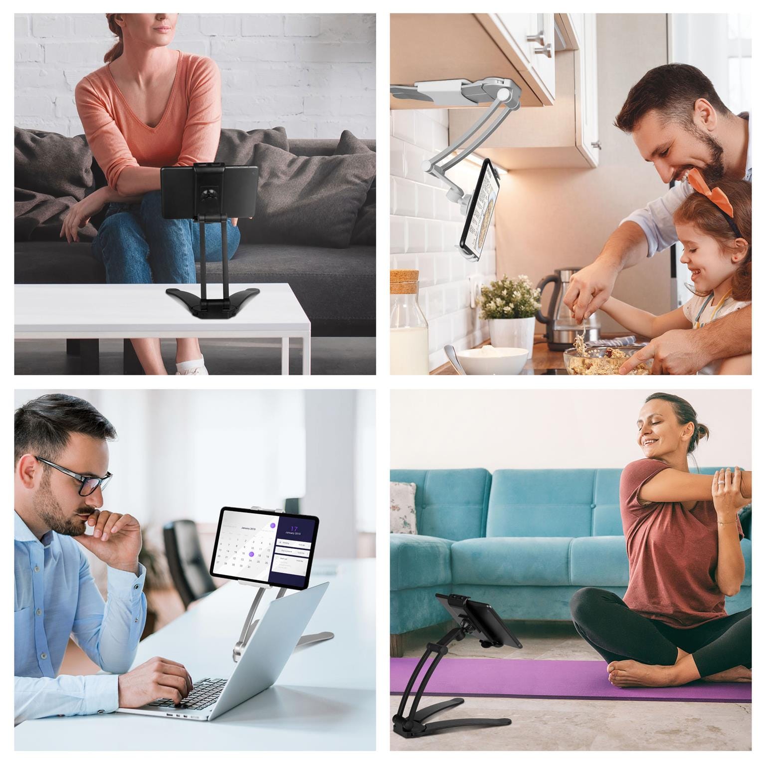 moex Tablet-Ständer mit Wandhalterung, höhenverstellbar – View Mount – Weiteres Produktbild 7 moex Tablet-Ständer mit Wandhalterung, höhenverstellbar – View Mount – Weiteres Produktbild 7