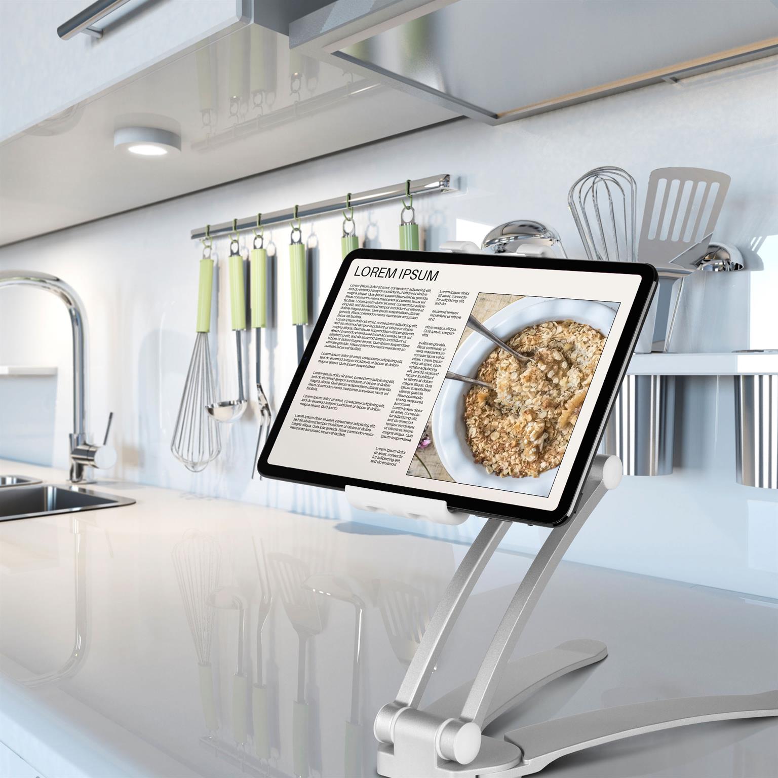 moex Tablet-Ständer mit Wandhalterung, höhenverstellbar – View Mount – Weiteres Produktbild 2 moex Tablet-Ständer mit Wandhalterung, höhenverstellbar – View Mount – Weiteres Produktbild 2