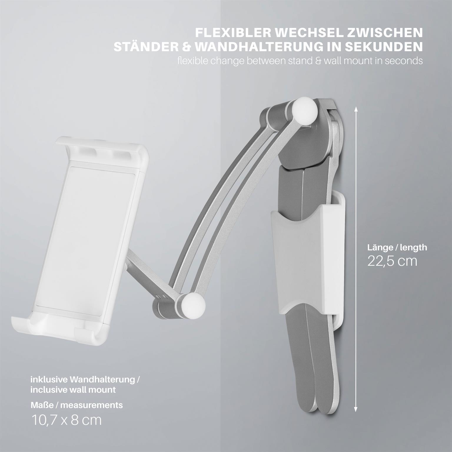 moex Tablet-Ständer mit Wandhalterung, höhenverstellbar – View Mount – Weiteres Produktbild 5 moex Tablet-Ständer mit Wandhalterung, höhenverstellbar – View Mount – Weiteres Produktbild 5