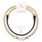 ONEFLOW Universal Handykette Edelstahl Leder Optik – CHAINLESS Vogue Chain – Weiteres Produktbild 1