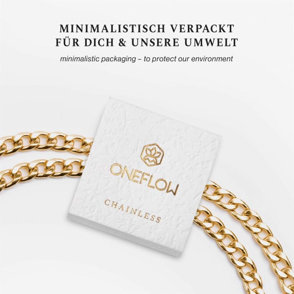 ONEFLOW Universal Handykette Edelstahl Leder Optik – CHAINLESS Vogue Chain – Weiteres Produktbild 5 ONEFLOW Universal Handykette Edelstahl Leder Optik – CHAINLESS Vogue Chain – Weiteres Produktbild 5
