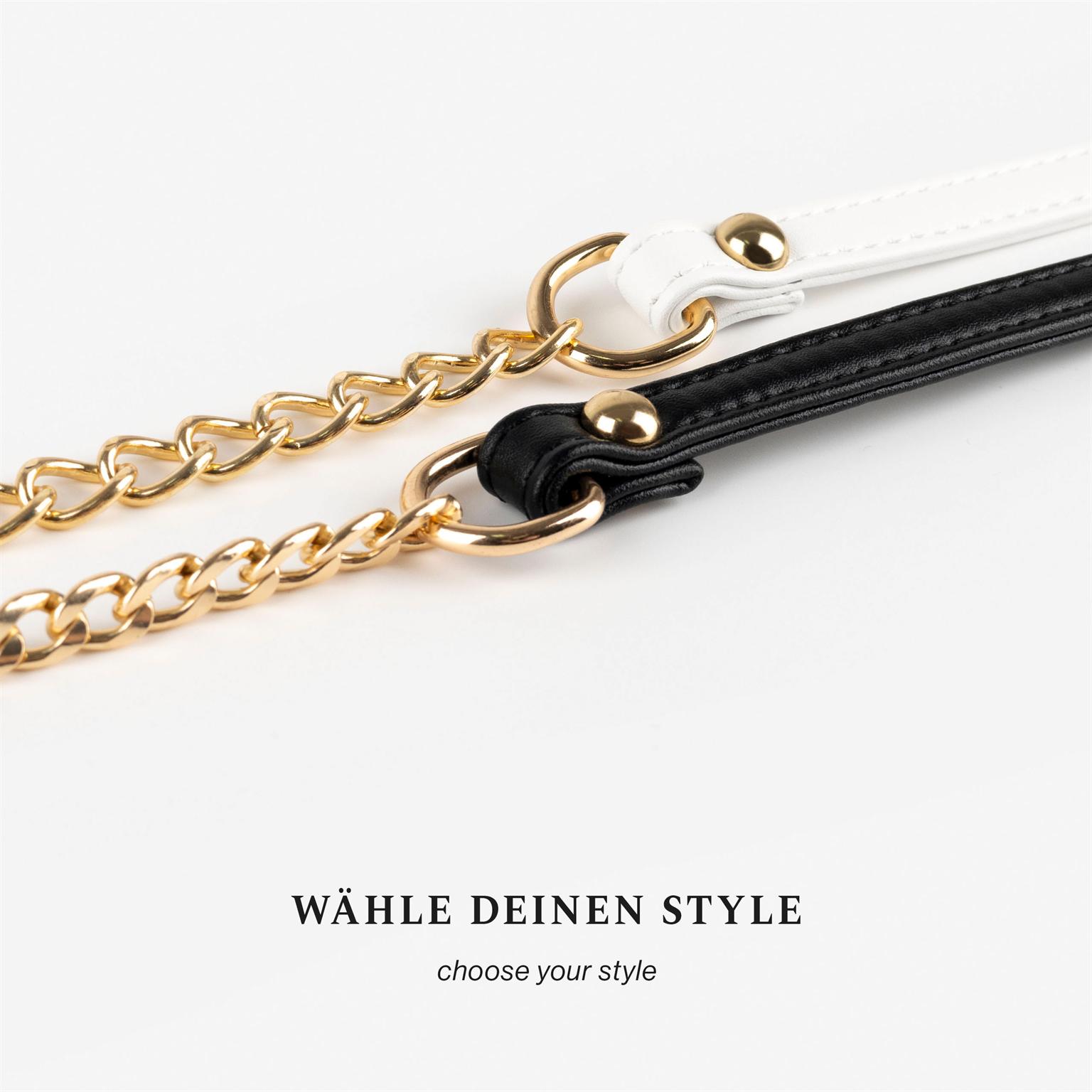 ONEFLOW Universal Handykette Edelstahl Leder Optik – CHAINLESS Vogue Chain – Weiteres Produktbild 5
