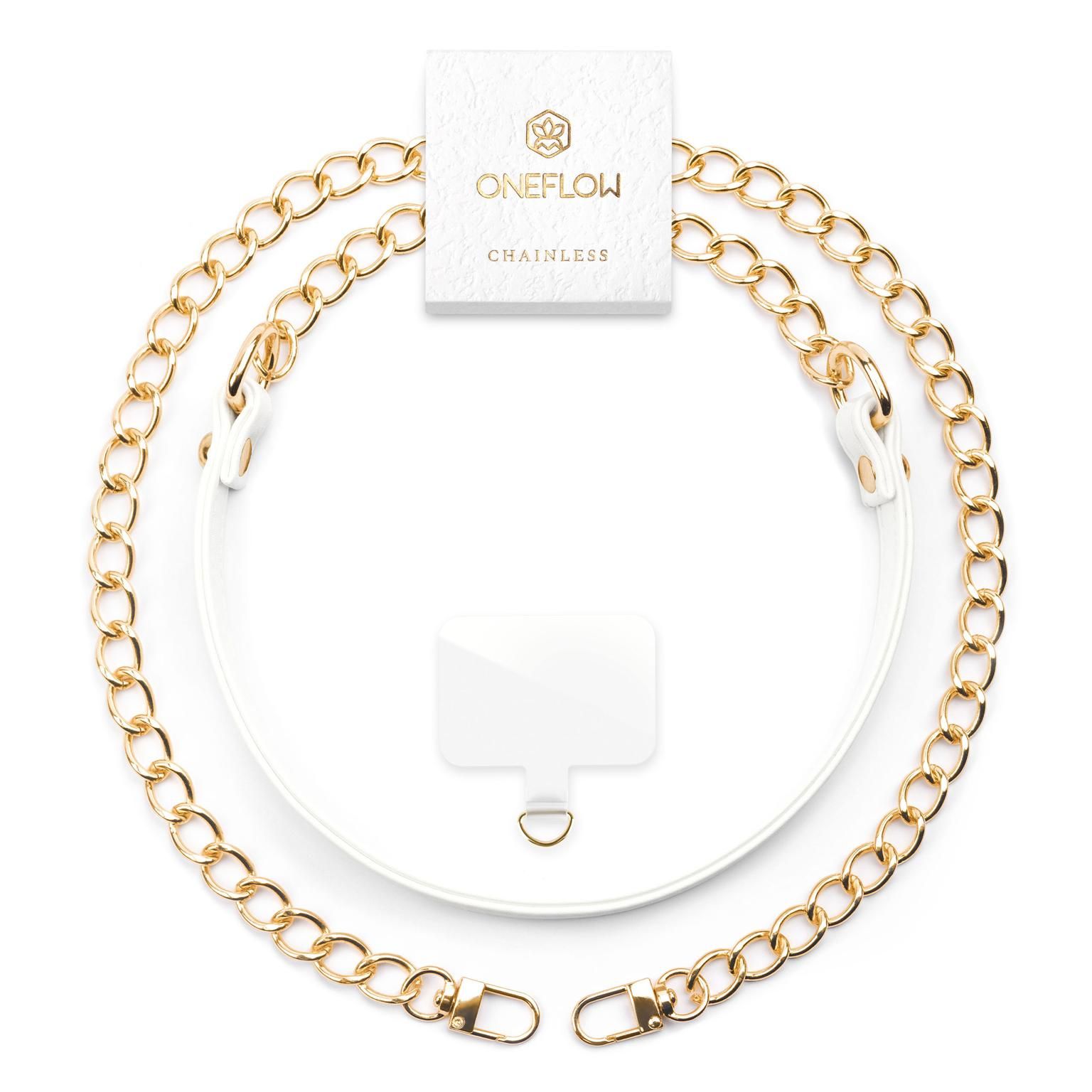 ONEFLOW Universal Handykette Edelstahl Leder Optik – CHAINLESS Vogue Chain – Weiteres Produktbild 1 ONEFLOW Universal Handykette Edelstahl Leder Optik – CHAINLESS Vogue Chain – Weiteres Produktbild 1