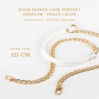 ONEFLOW Universal Handykette Edelstahl Leder Optik – CHAINLESS Vogue Chain – Produktbild 2