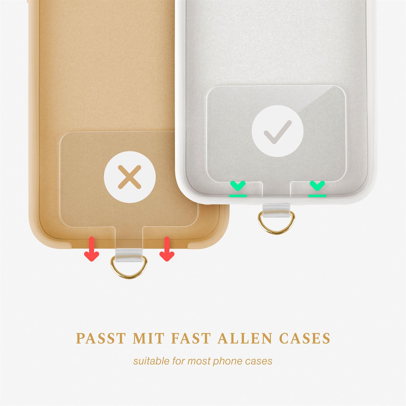 ONEFLOW Universal Handykette Edelstahl Leder Optik – CHAINLESS Vogue Chain – Weiteres Produktbild 4 ONEFLOW Universal Handykette Edelstahl Leder Optik – CHAINLESS Vogue Chain – Weiteres Produktbild 4