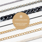 ONEFLOW Universal Handykette Edelstahl Leder Optik – CHAINLESS Vogue Chain – Weiteres Produktbild 7