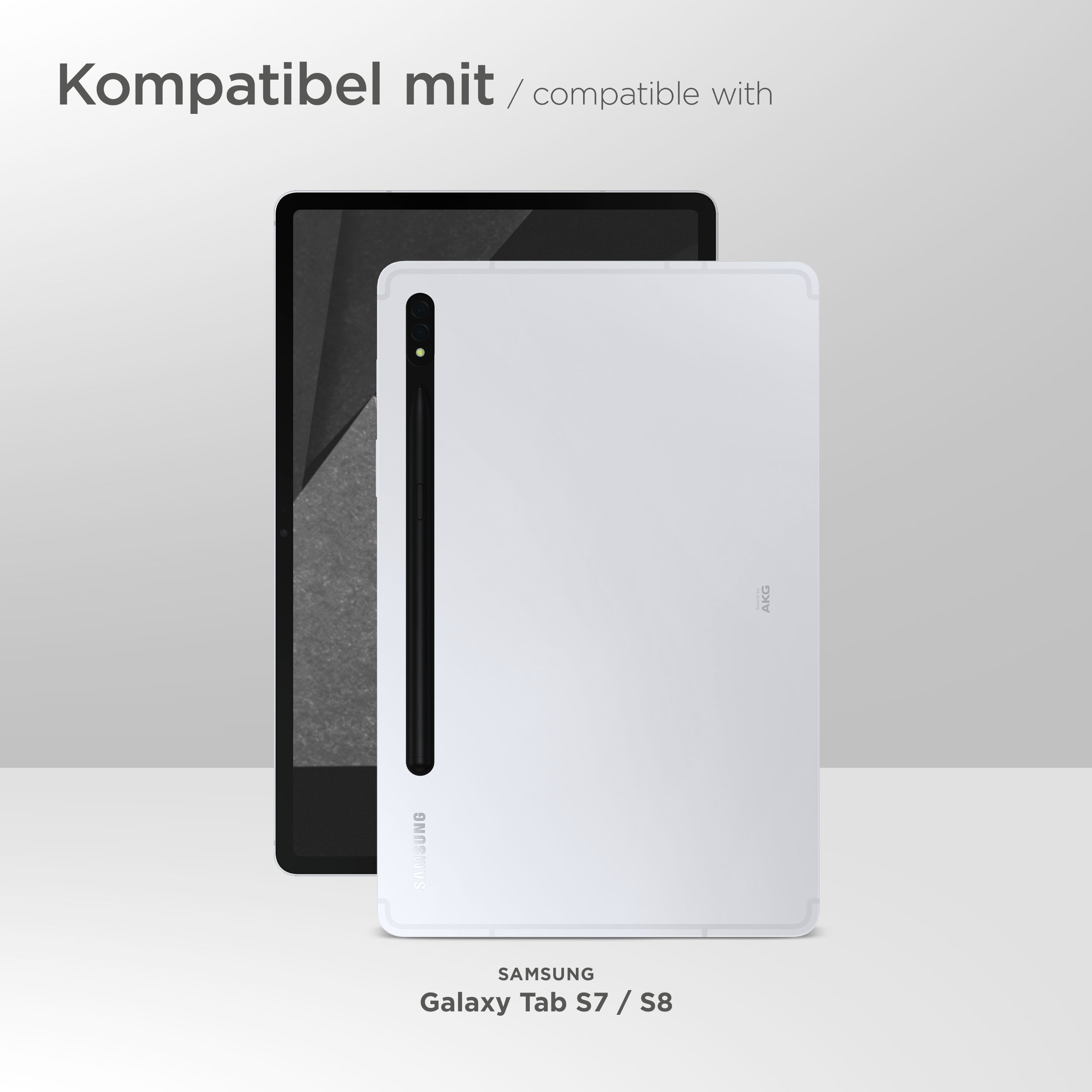 moex Aero Case Samsung Galaxy Tab S8 durchsichtig aus Silikon – Weiteres Produktbild 1