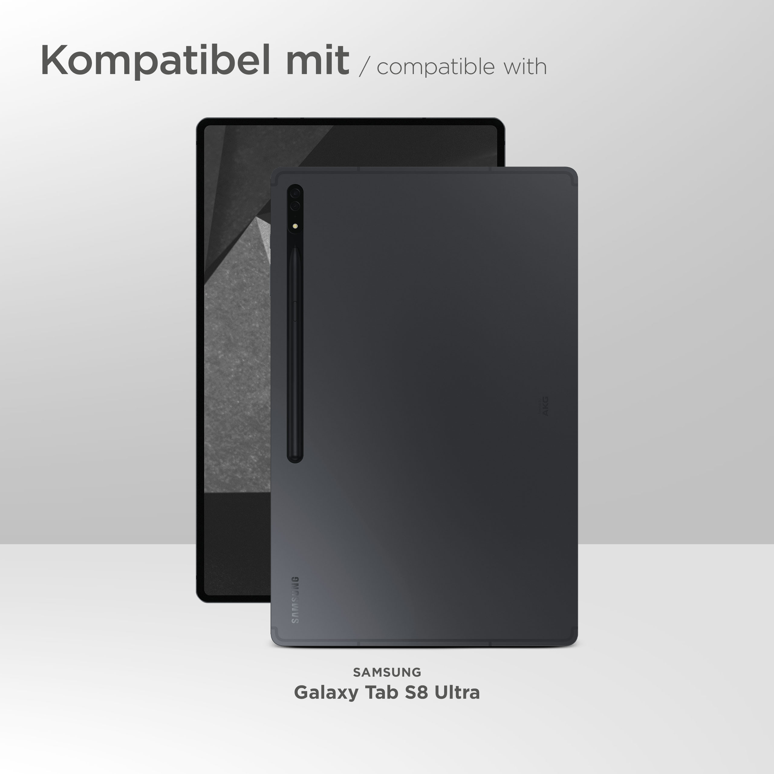moex Aero Case Samsung Galaxy Tab S8 Ultra durchsichtig aus Silikon – Weiteres Produktbild 1